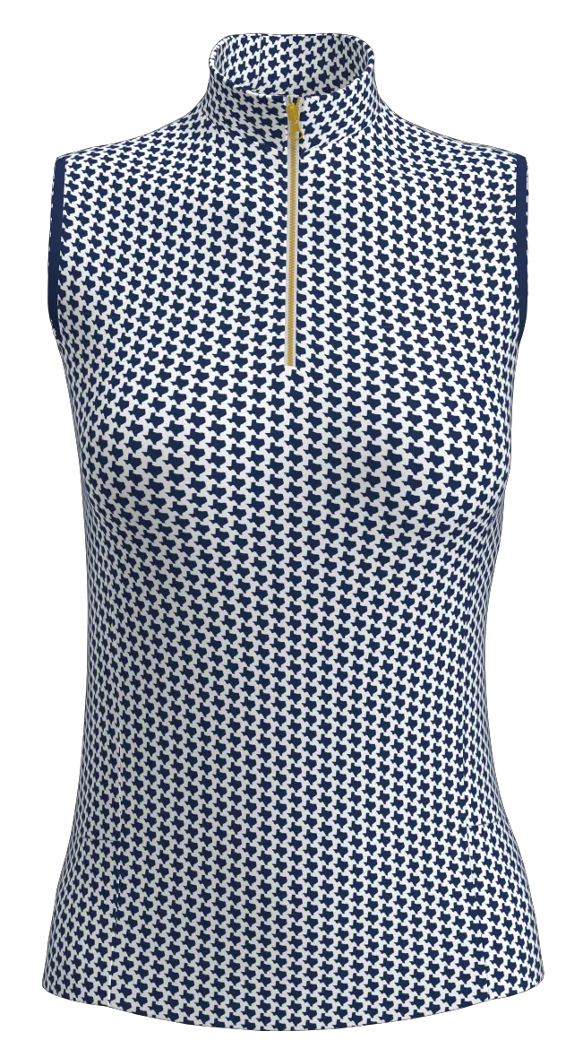 AB SPORT Texas State Print Women's Sleeveless Golf Polo GP04-TEXAS_1A