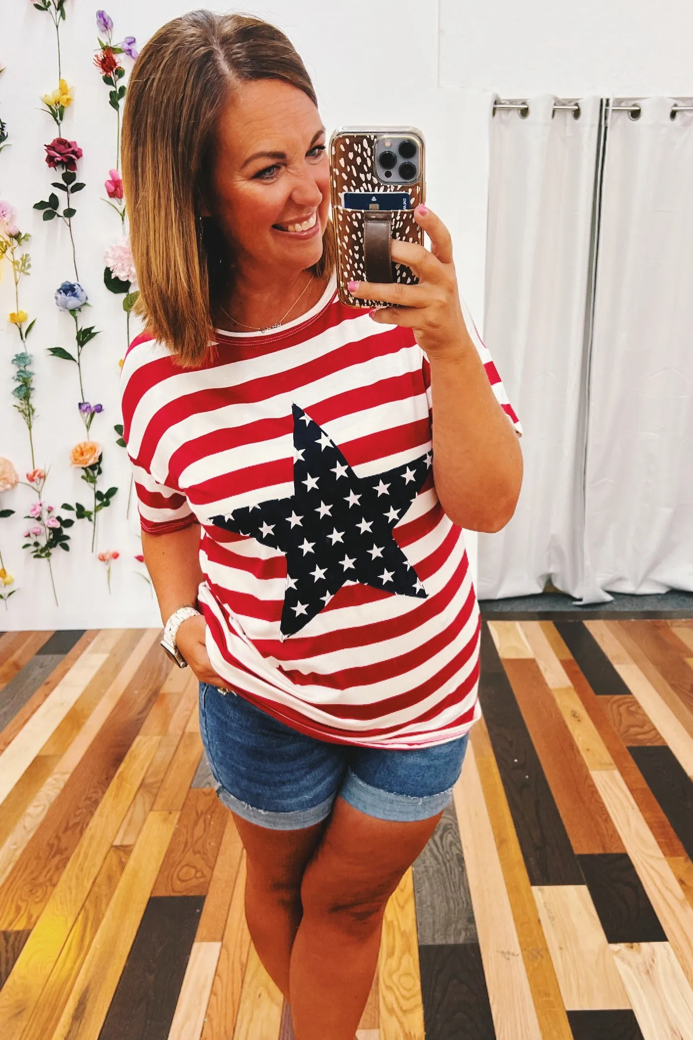Betsy Stripe and Star Top