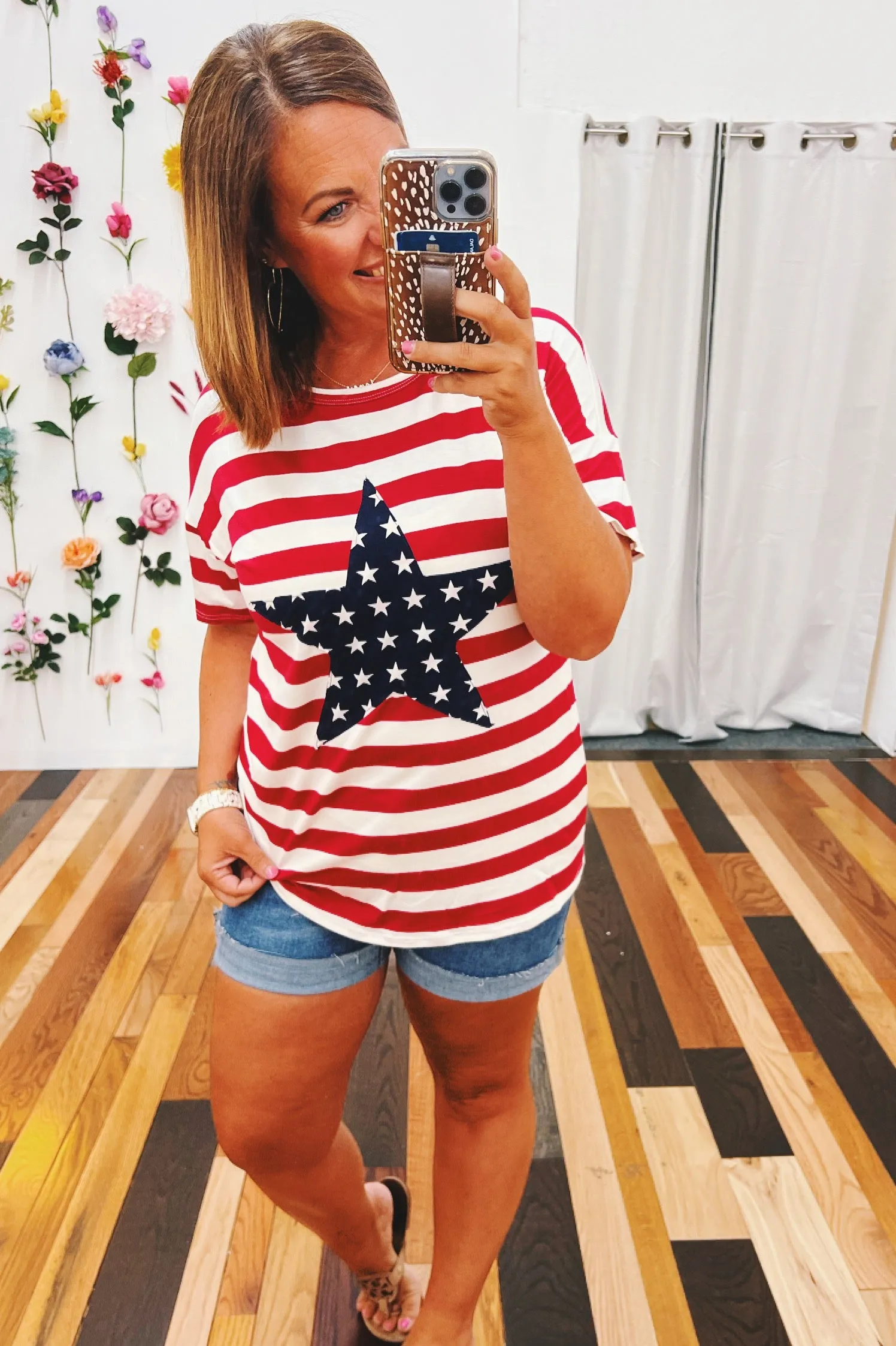 Betsy Stripe and Star Top