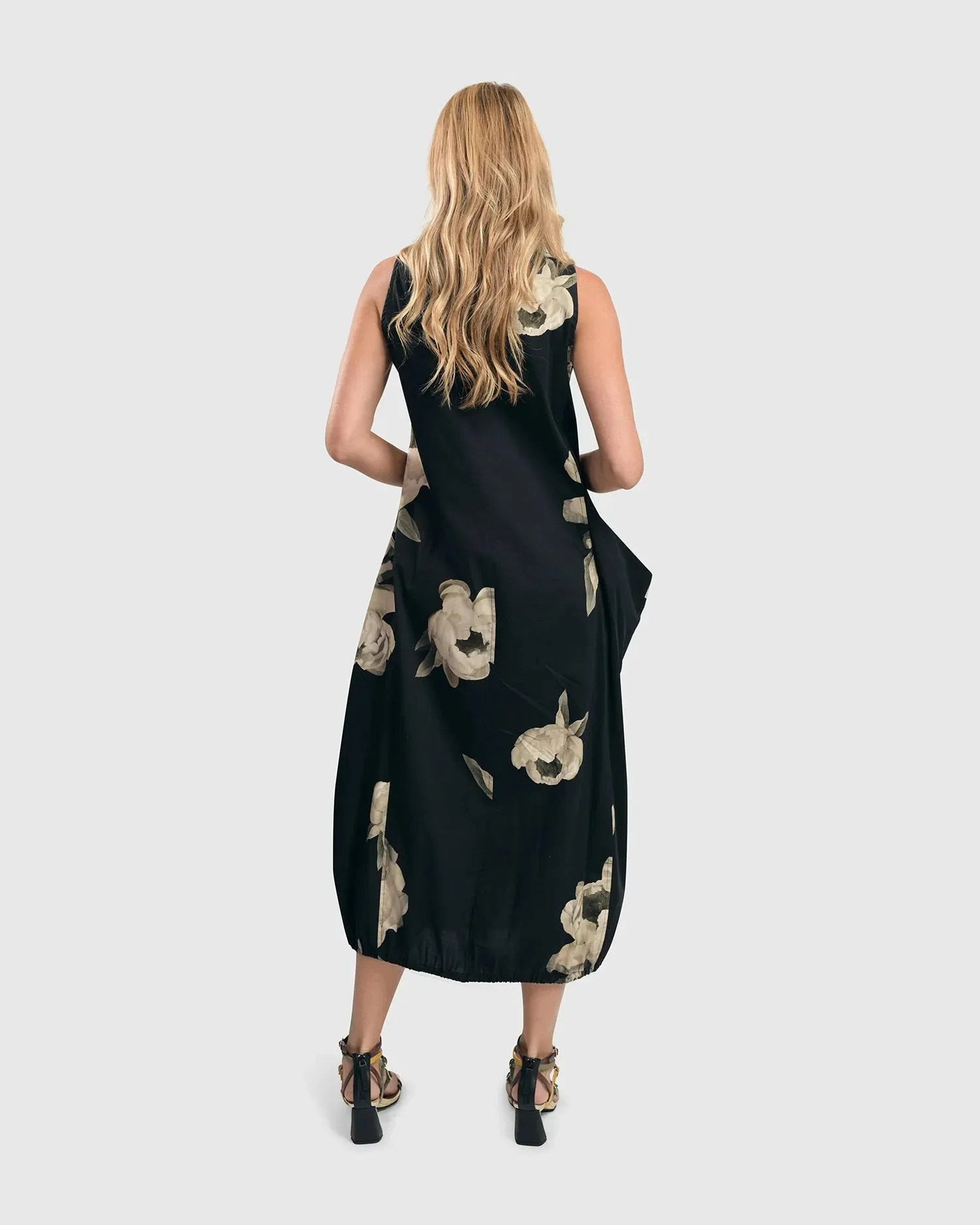 Carla Pocket Dress, Roses