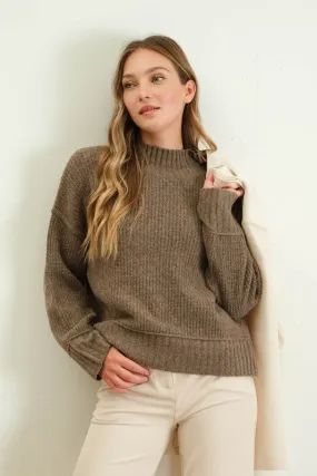 Mock Neck Sweater Mocha