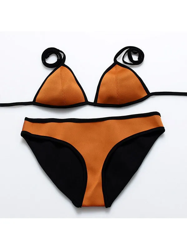 Neoprene Sexy Push Up Bikini Sets