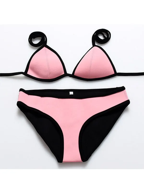 Neoprene Sexy Push Up Bikini Sets