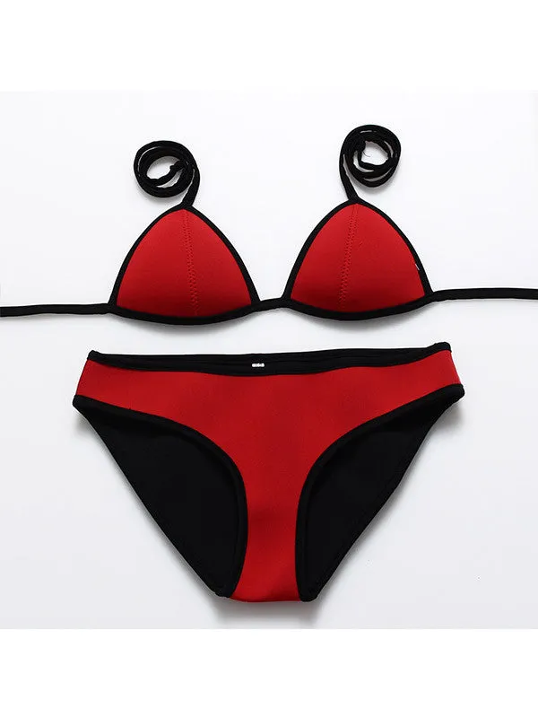 Neoprene Sexy Push Up Bikini Sets