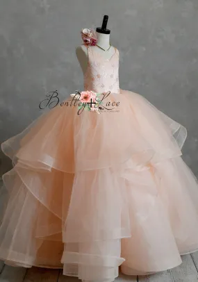 New condition  euc"Stars Collide" -  Cascade Floor Length ( 6 Year - Petite 8 Year)
