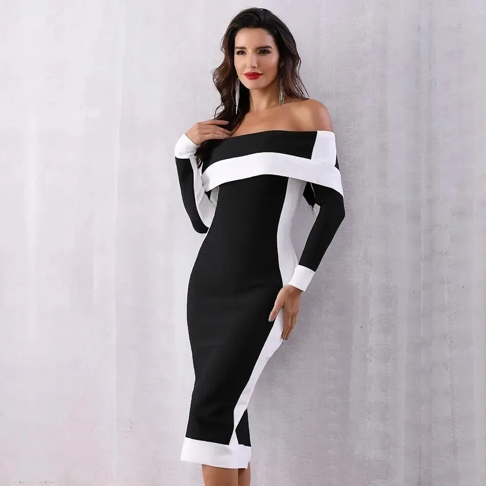 New Long Sleeve Bodycon Bandage Dress