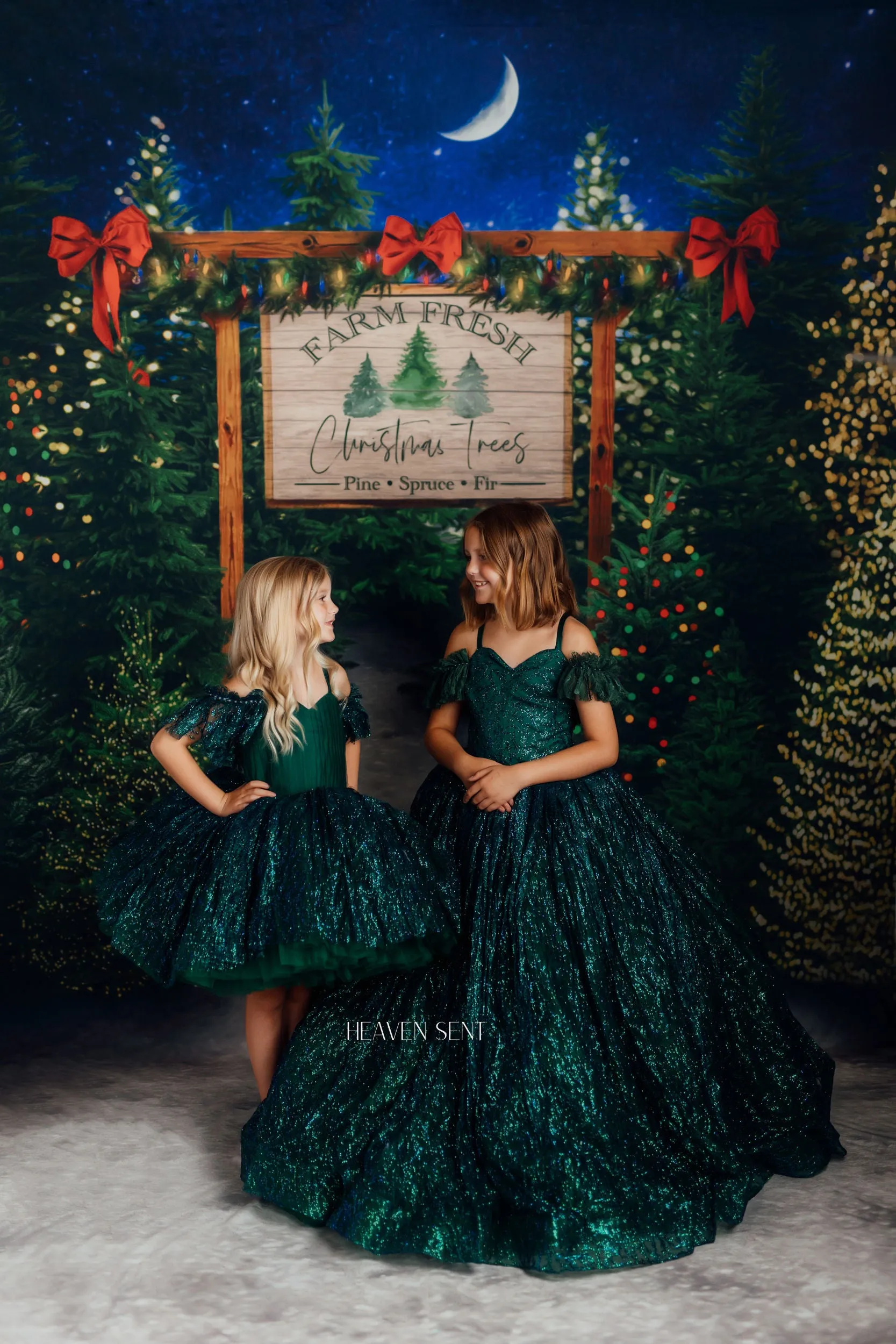 "Evergreen" - Floor Length Dress ( 6 Year - Petite 9 Year)