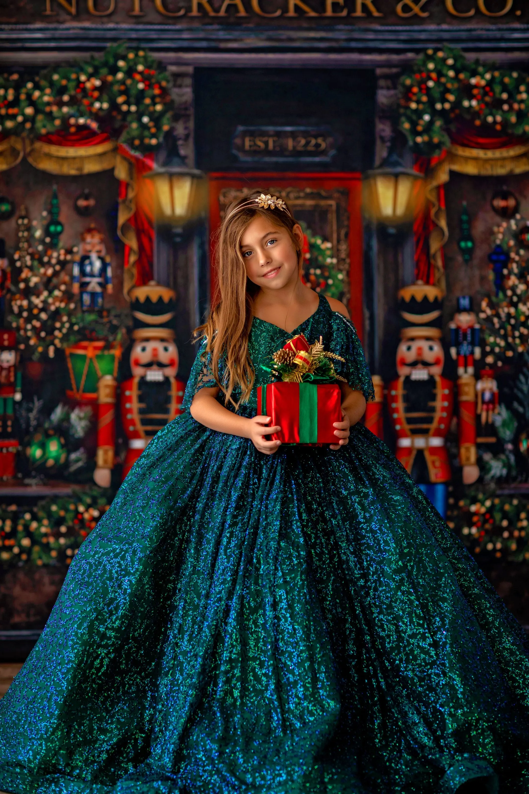 "Evergreen" - Floor Length Dress ( 6 Year - Petite 9 Year)