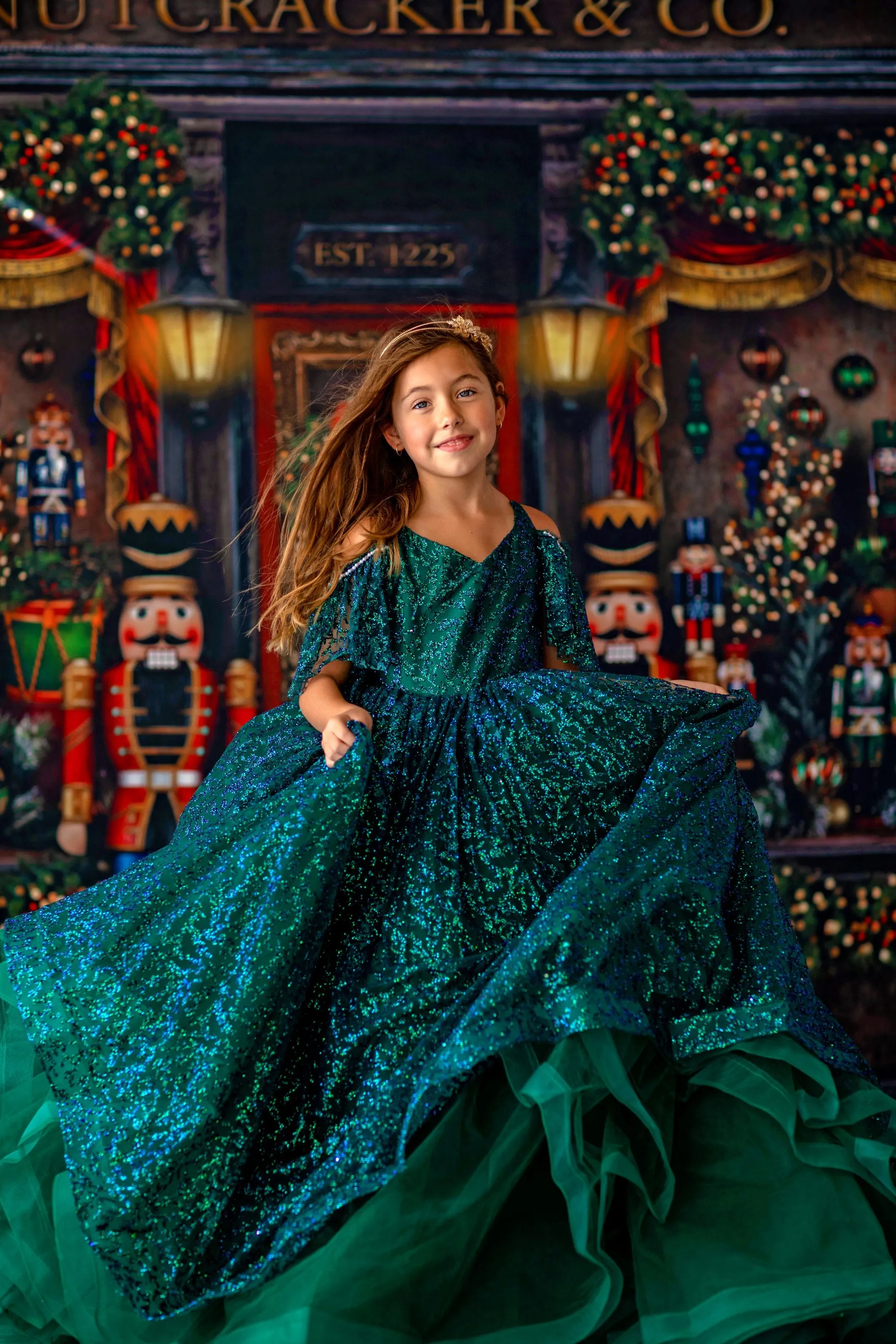 "Evergreen" - Floor Length Dress ( 6 Year - Petite 9 Year)