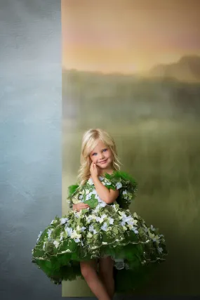 "Fern"  Petal Length Dress ( 5 Year - Petite 6 Year)
