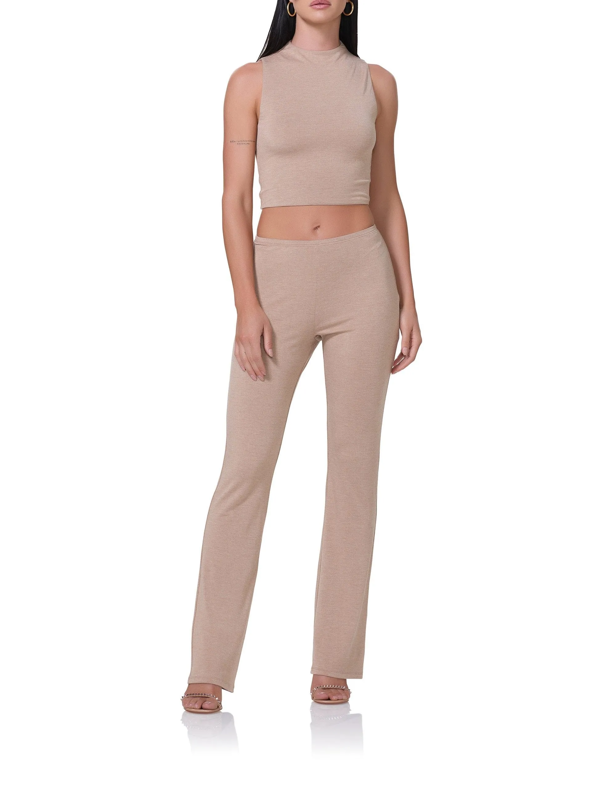 Shelly Top - Heather Taupe