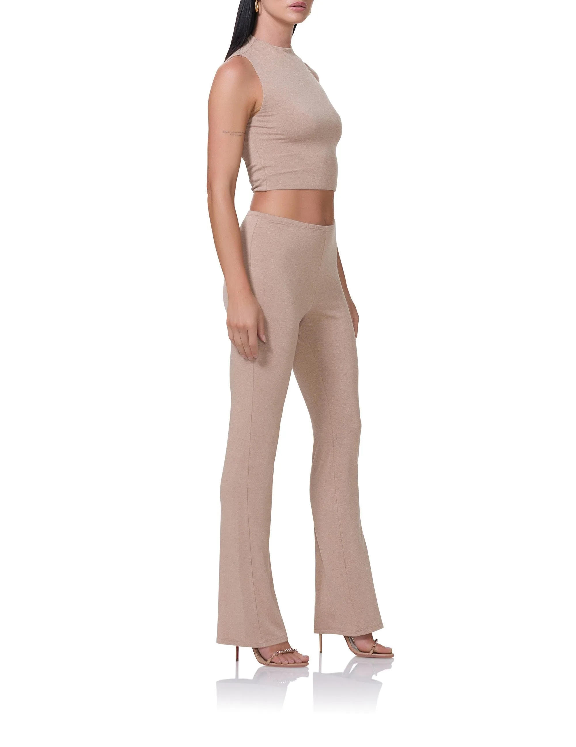 Shelly Top - Heather Taupe