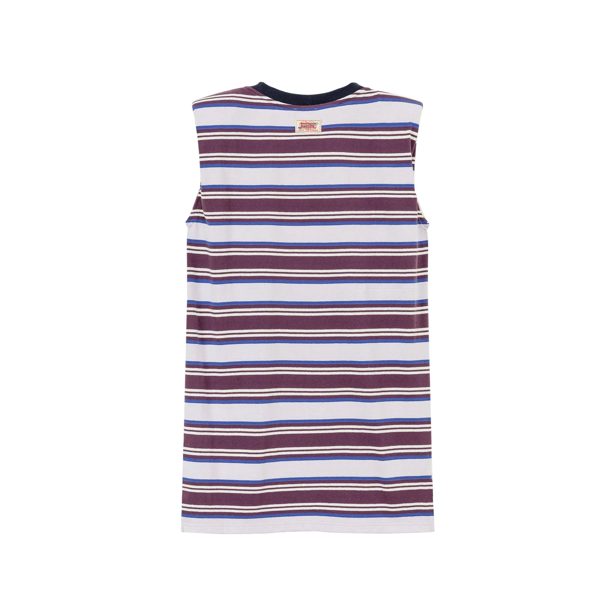 Striped Noe Center Logo Sleeveless T-Shirt Dress