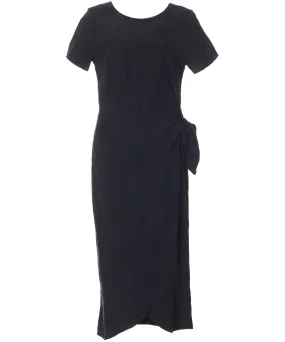 Tropical Palms Long Sarong Silk Dress with Sleeves