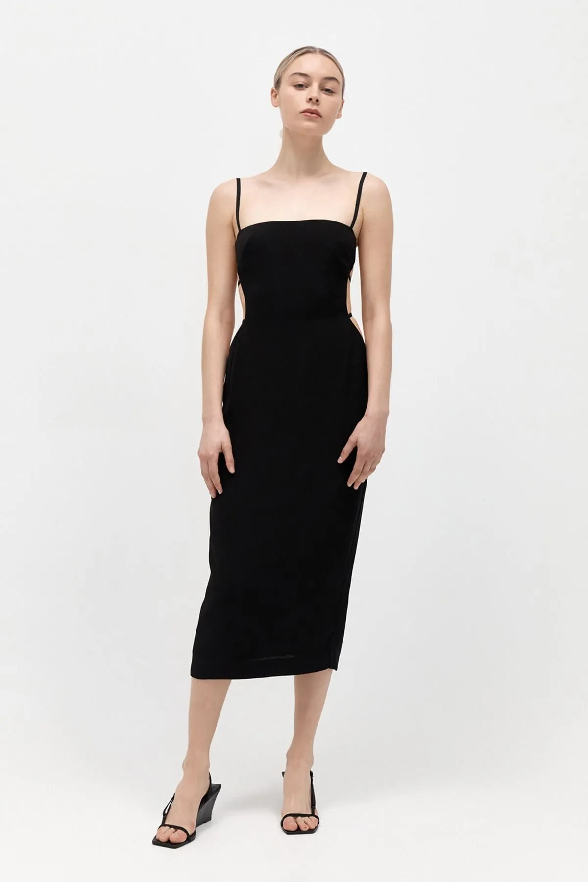 URBAIN MIDI DRESS-BLACK