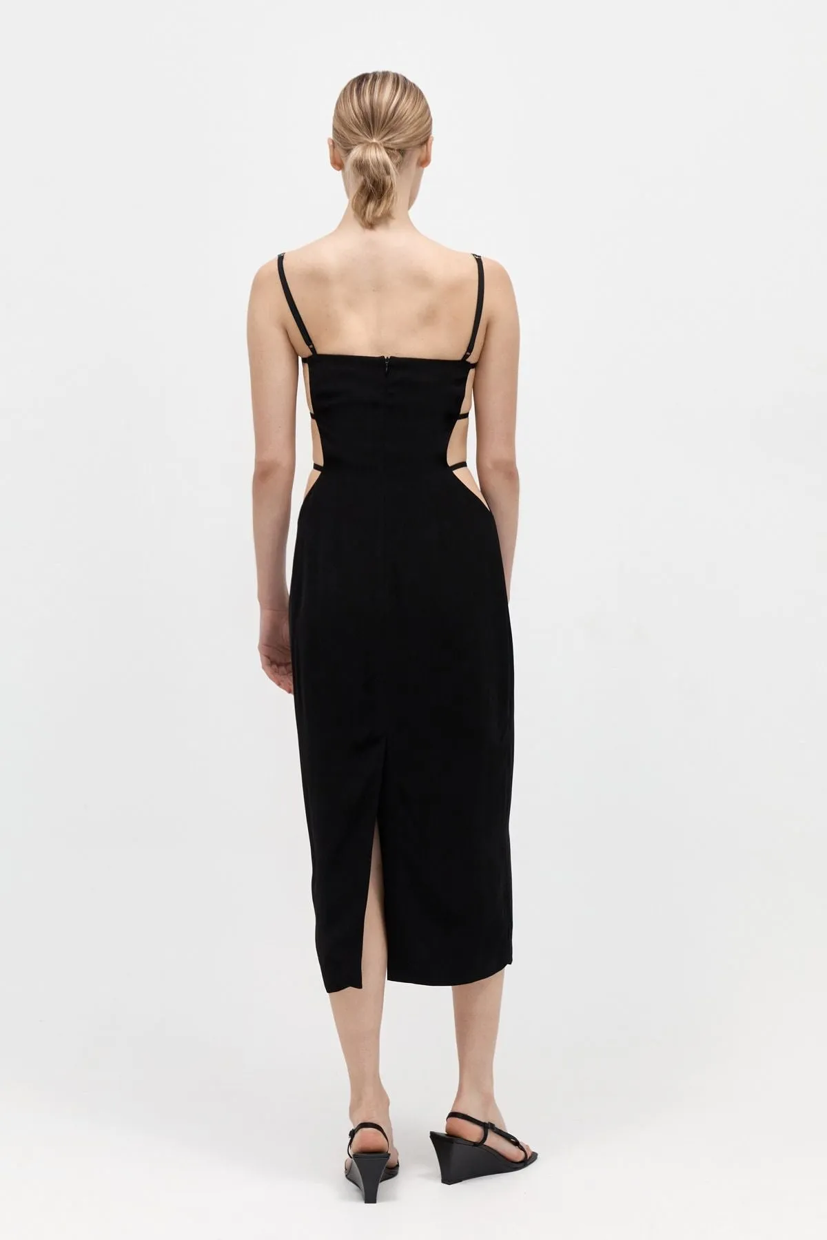 URBAIN MIDI DRESS-BLACK