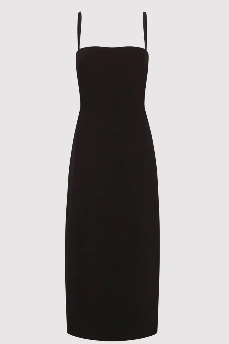 URBAIN MIDI DRESS-BLACK