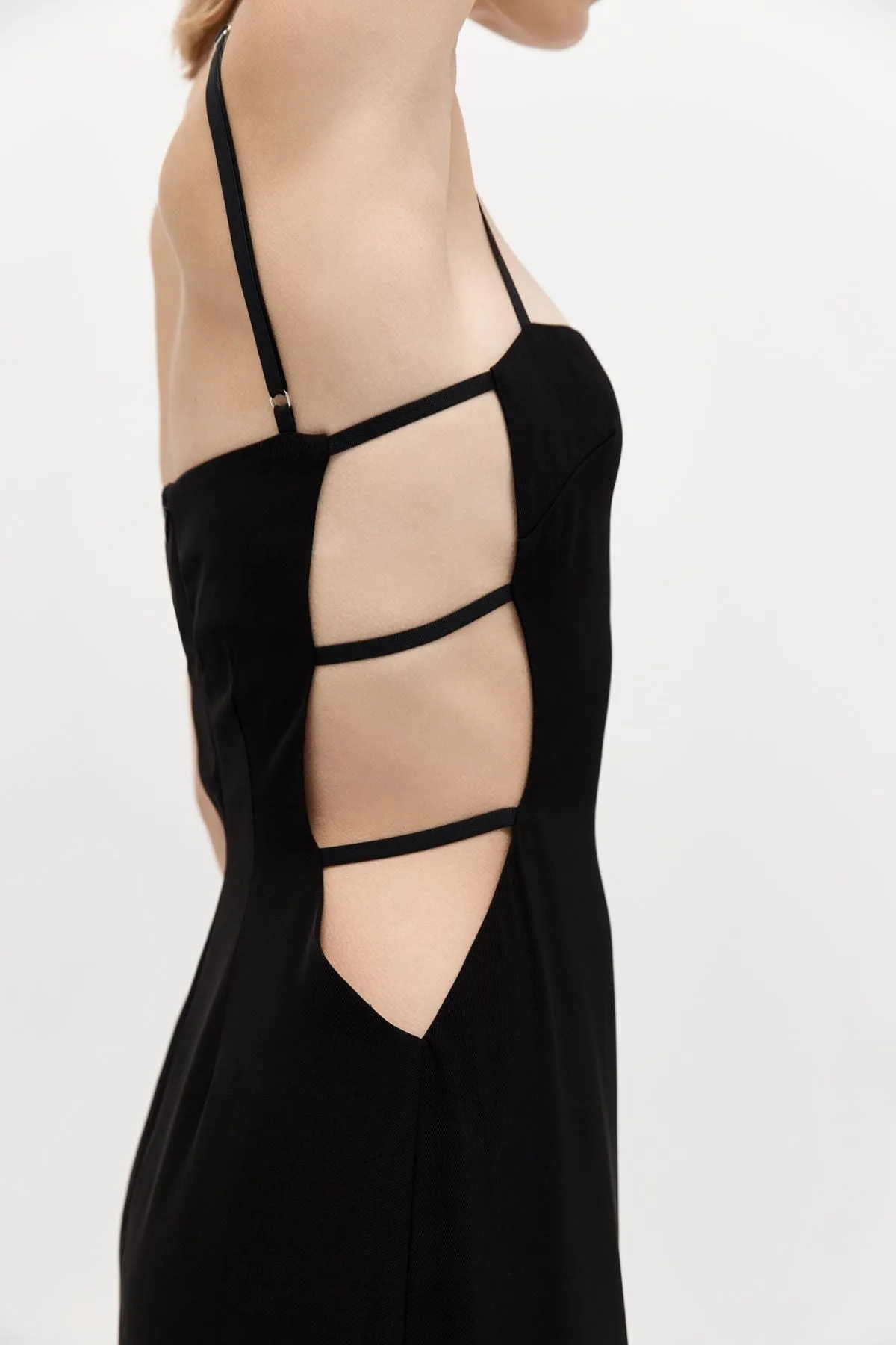 URBAIN MIDI DRESS-BLACK