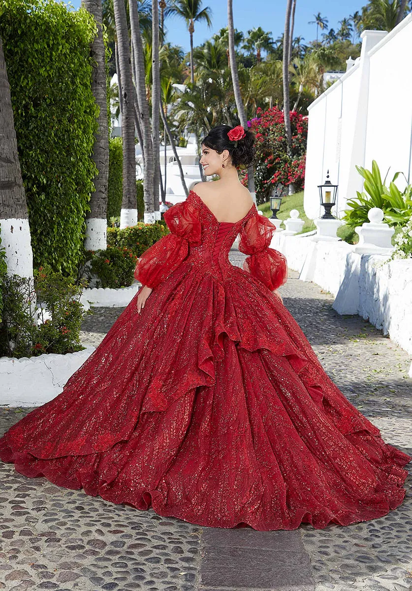 Vizcaya by Morilee Metallic Sparkle Quince Dress 89361