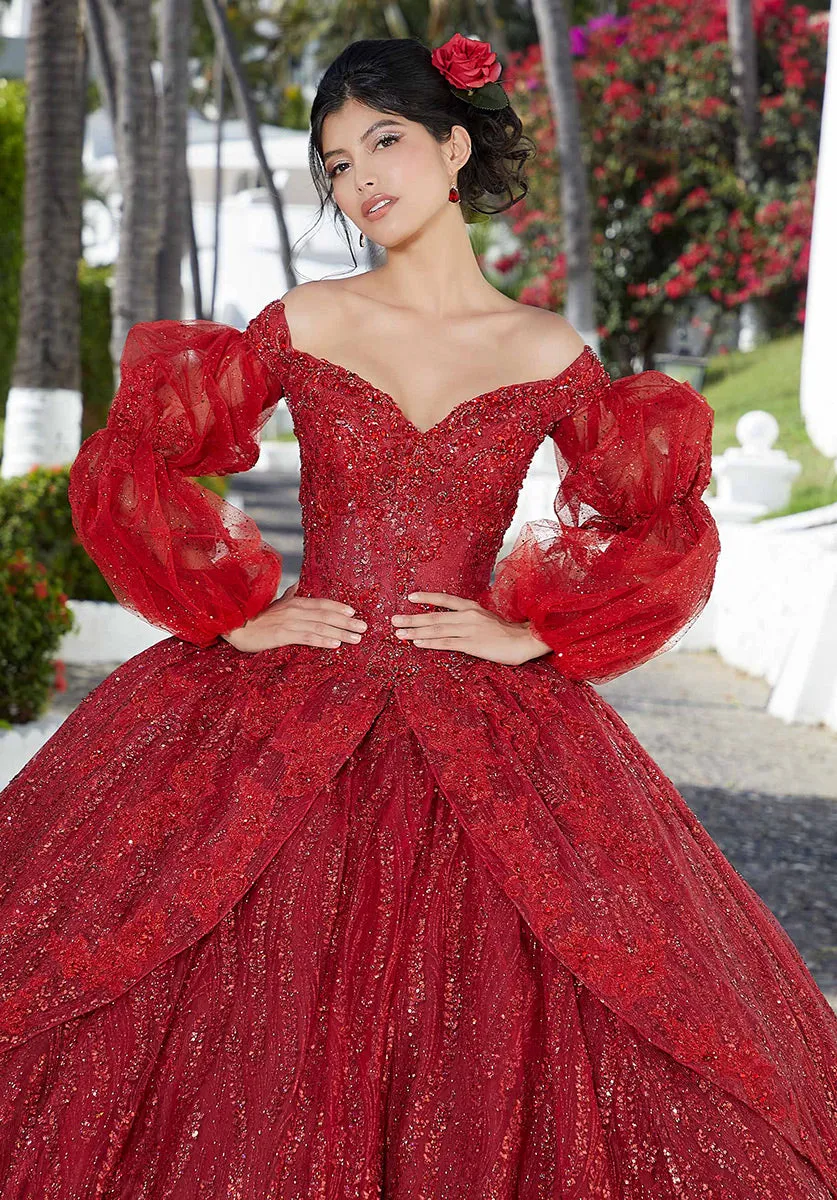 Vizcaya by Morilee Metallic Sparkle Quince Dress 89361